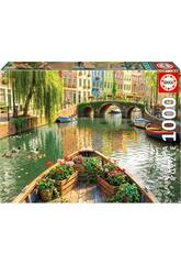 Puzzle 1000 Giro in barca ad Amsterdam