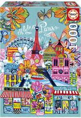 Puzzle 1000 Parigi, Wonderlust By Car Pintos
