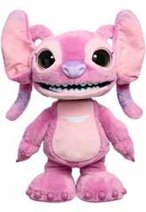 Disney Stitch Muñeco Interactivo Angel con Más de 100 Sonidos y Reacciones de 40 cm