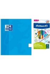 Pack Caderno Oxford + Lápis de Cores Pelikan