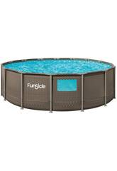 Piscina Smontabile Oasis Designer Pool da 457x122 cm con Finestra FunSicle FAQ01548B