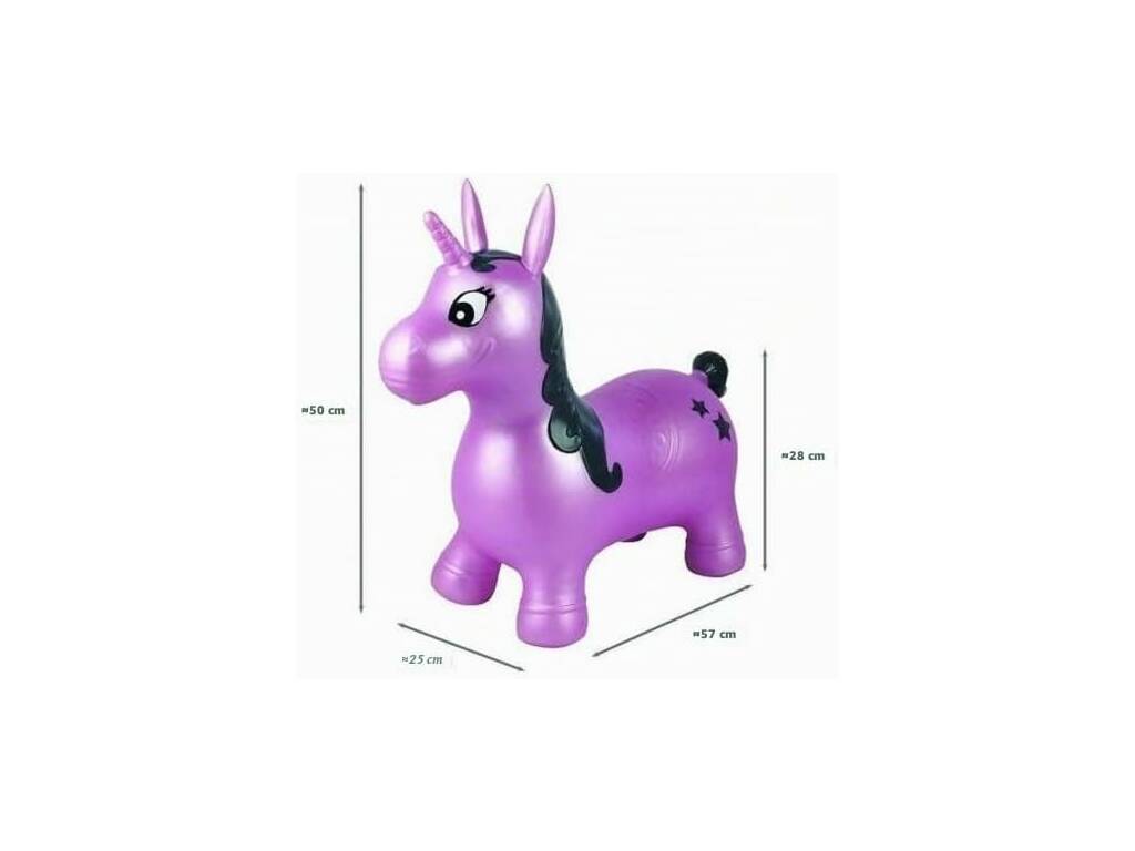 Unicornio Hinchable Saltarín de 50x25x57 cm - imagen 4