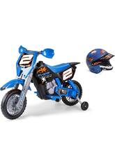 Feber Rider Cross Azul de 6V con Casco