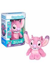 Disney Stitch Peluche Palm Puppetronics Angel de 20 cm con Sonidos y Acciones Realistas