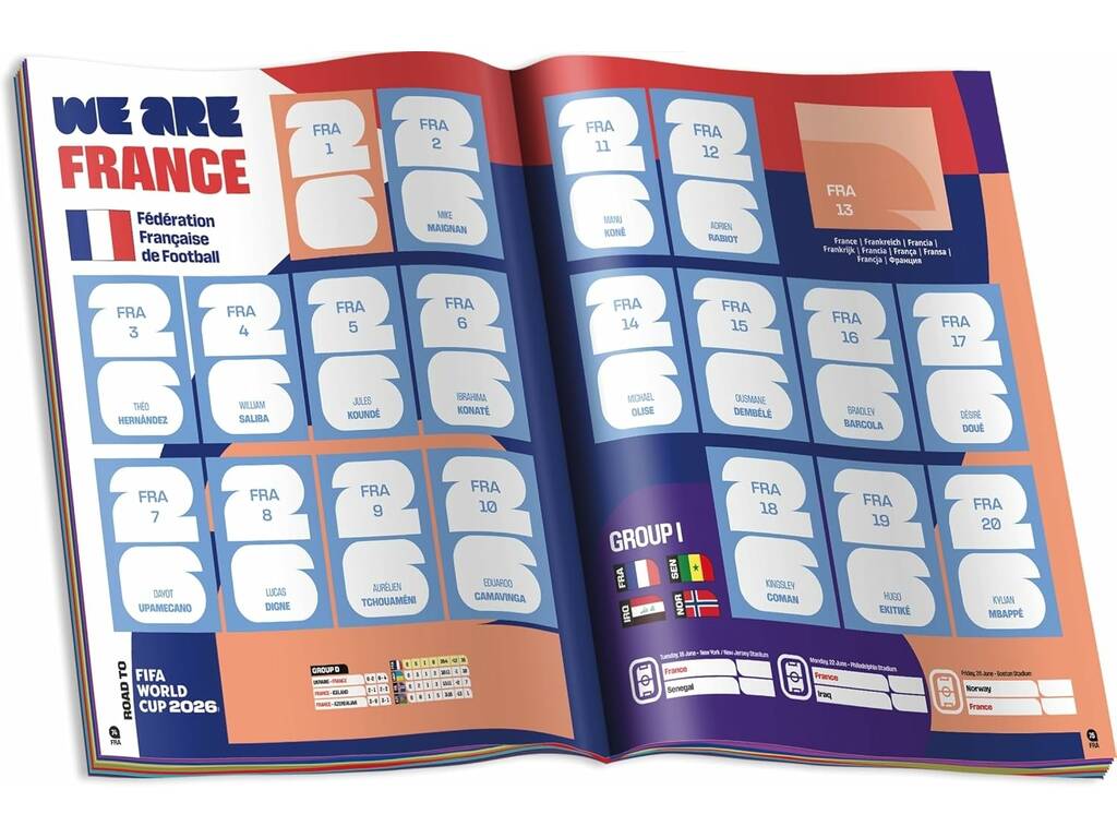 FIFA World Cup 2026 Starter Pack com Álbum e 4 Envelopes Panini