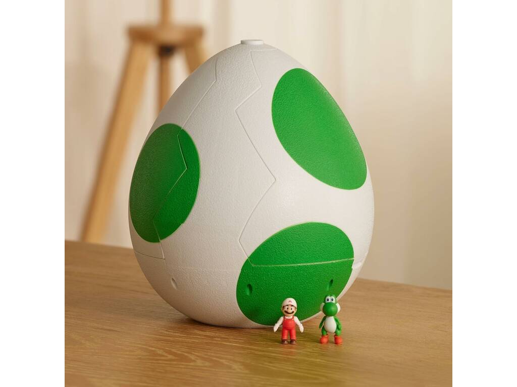 The Super Mario Galaxy Movie Set Huevo de Yoshi de 25 cm con 2 Figuras