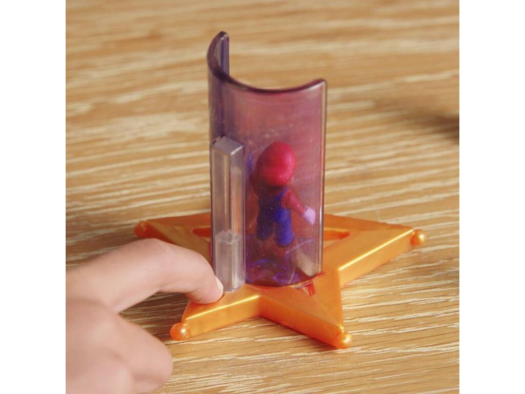 The Super Mario Galaxy Movie Lanzador Estelar con Figura Mario de 3,5 cm