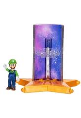 Lanceur stellaire du film Super Mario Galaxy avec figurine de Luigi de 3,5 cm