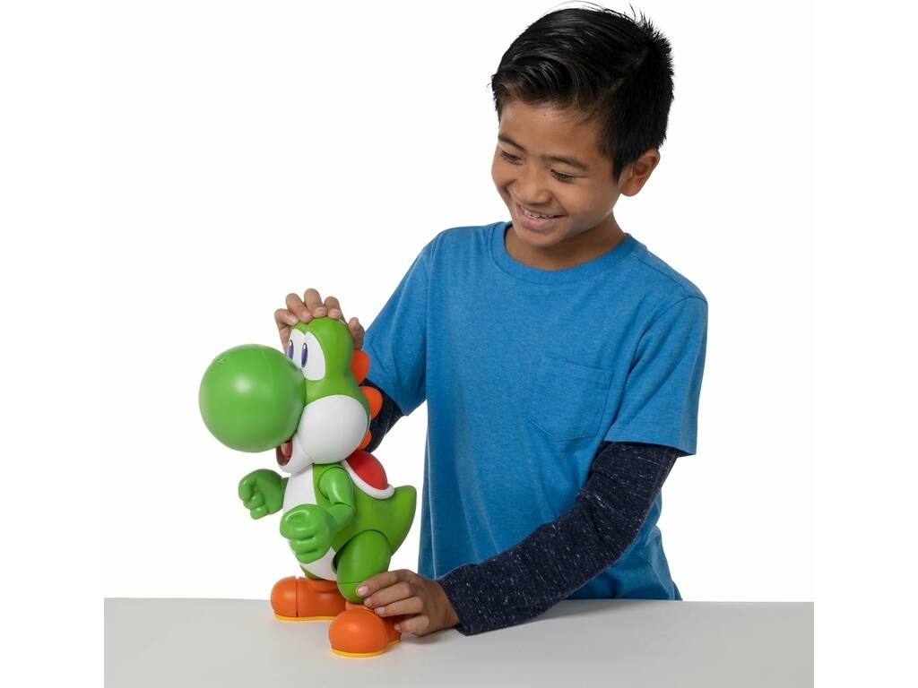 Super Mario Figura Let’s Go, Yoshi de 30 cm con Sonidos y Música