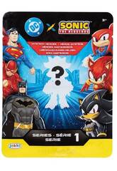 DC X Sonic Heróis Misteriosos Série 1 Sobre com 1 Figura Surpresa de 7 cm