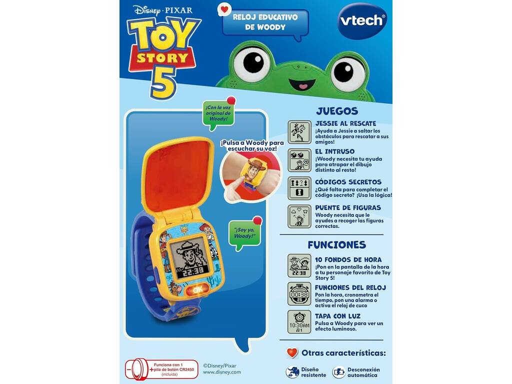 Toy Story 5 Reloj Educativo de Woody