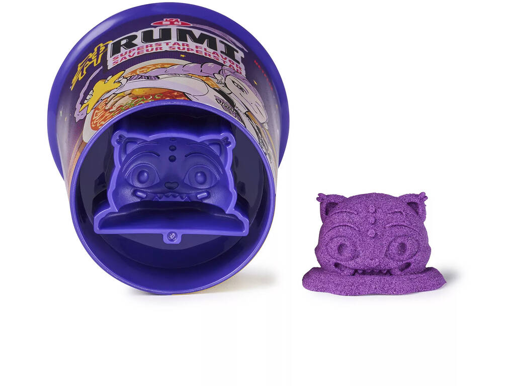 Kinetic Sand K-Pop Demon Hunters Bote Ramen Sorpresa con Arena Mágica y Accesorios