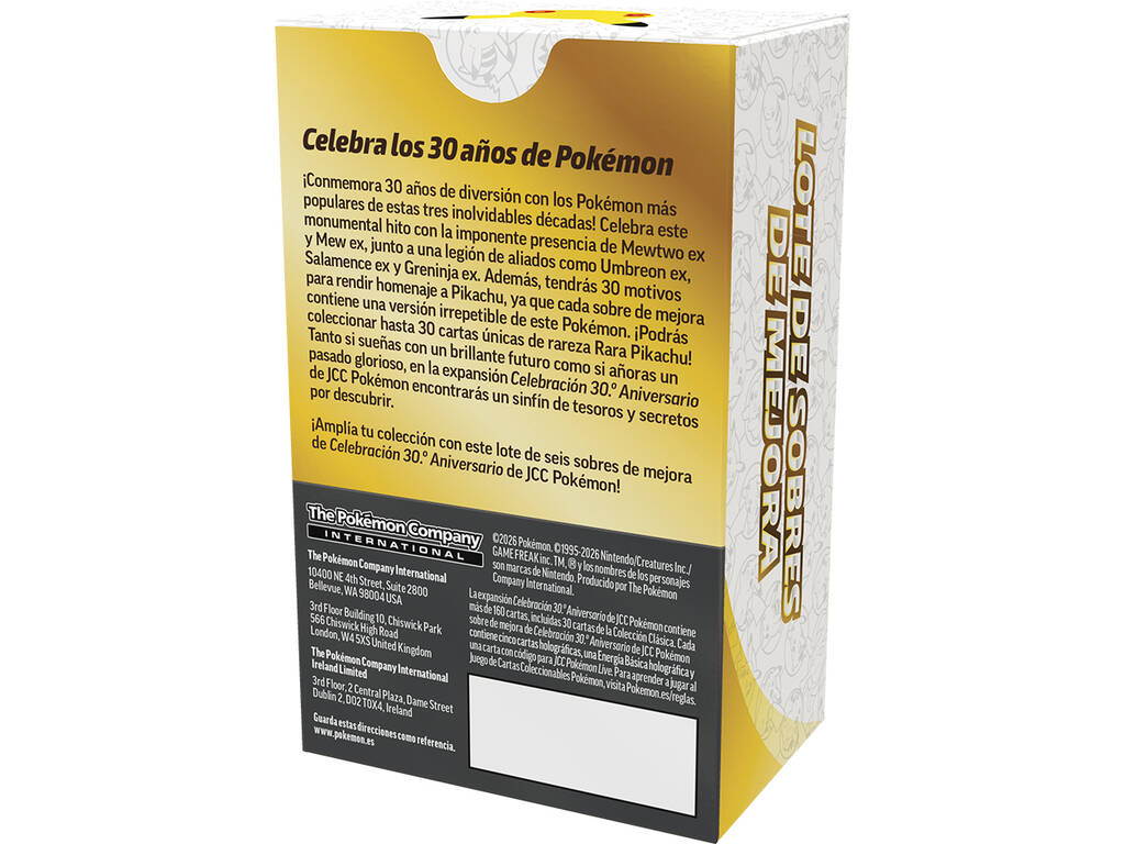 Pokémon TCG Celebración 30 Aniversario Booster Bundle con 6 Sobres