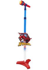 Spiderman Microphone Pied avec Amplificateur et MP3 Reig 570 