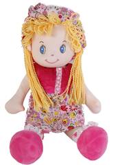 Boneca de Pano 50 cm. Cabelo Lã 