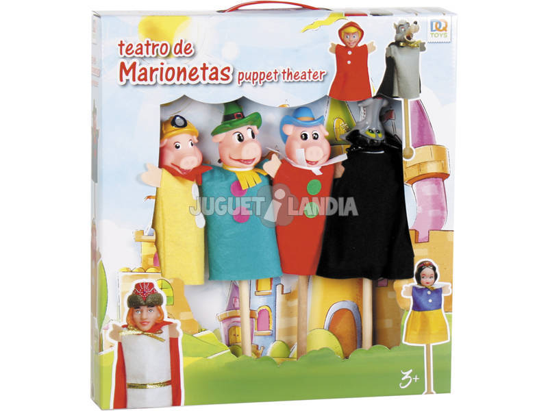 4 marionnettes avec bâton + 9 cartes des Marionnettes