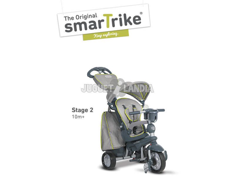 Tricycle Smart Trike Explorer 5 en 1 Gris