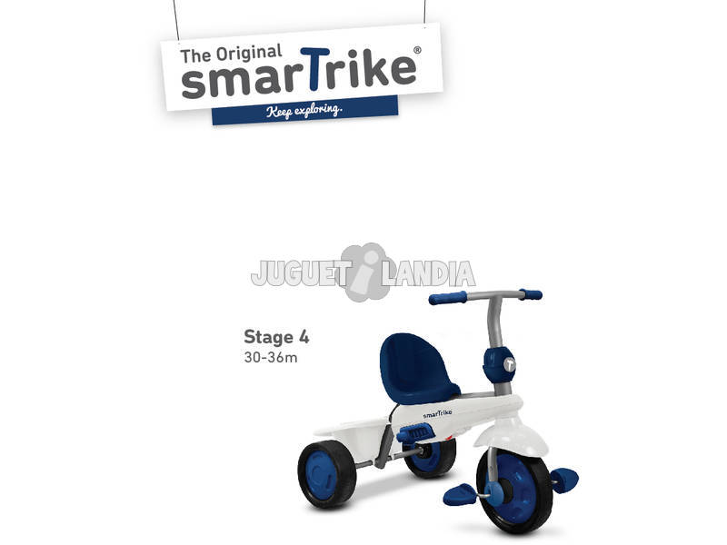 Tricycle Smart Trike Spirit 4 en 1 Bleu