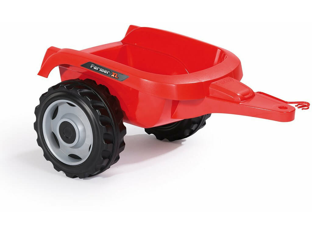 Tractor Farmer XL Rojo Con Remolque