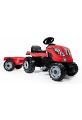 Tractor Farmer XL Rojo Con Remolque