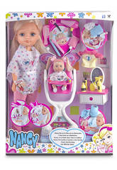Boneca Nancia Dia no Cabeleleiro com a Sua Irm�zinha 42x12x5cm Famosa 700012940