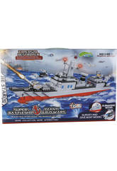 Jogo de Constru��o Navio de Guerra Militar 549 Pe�as