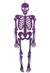 Esqueleto Purpura Eva Con Brillo 155 cm.