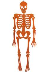 Esqueleto Naranja Eva Con Brillo 155 cm.