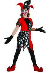 Costume Clown Malvagio Ragazza XL