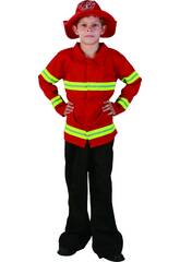 Déguisement Pompier Garçon Taille XL
