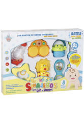 Sortido 8 Chocalhos com Luzes e Sons 10 - 13cm y 6 - 9cm