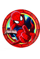 Spiderman Pack 8 Assiettes 23cm