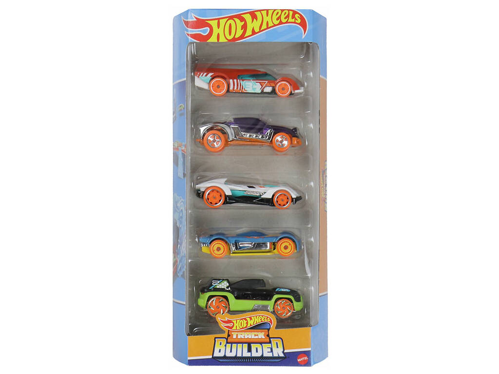 Hot Wheels Pack 5 Veículos de Brinquedo Mattel 1806