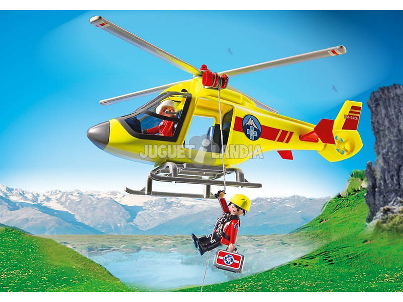 Playmobiel Hélicoptère de Secours de Montagne