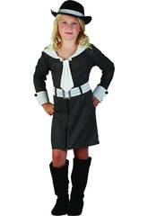 Disfarce G�ngster Menina Tamanho M
