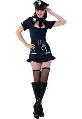 Disfraz Mujer Policia Vestido Sexy Talla XL