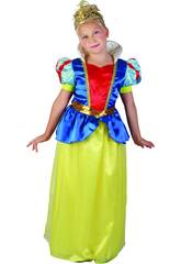 Disfarce Princesa das Neves Menina Tamanho L