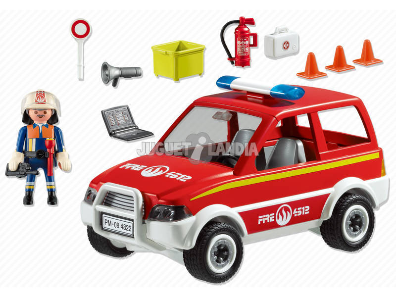 Playmobil coche jefe de bomberos