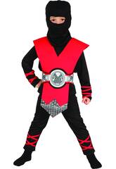 Fantasia Ninja Beb� Vermelho Tamanho S 