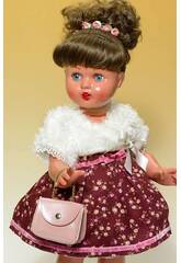 Vestido Burdeos con Chal