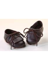 Chaussures Frange Cuir Marron
