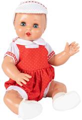 Juanin Perez Baby Kleidung Trgerrock Rot und Cap Point