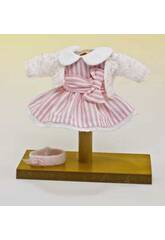Mini Vestido Rayas Rosa y Blanco