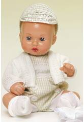 Mini Juanin Bébé Barboteuse Vichy Beige avec casquette