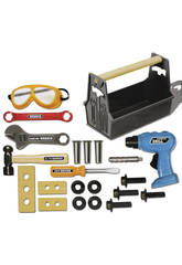 Une bo�te � outils de 22 pi�ces avec perceuse