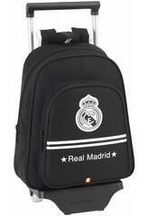 Mochila Infantil con Ruedas Real Madrid Black