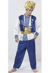 Costume Sultan Color Blue Men Tamanho XL