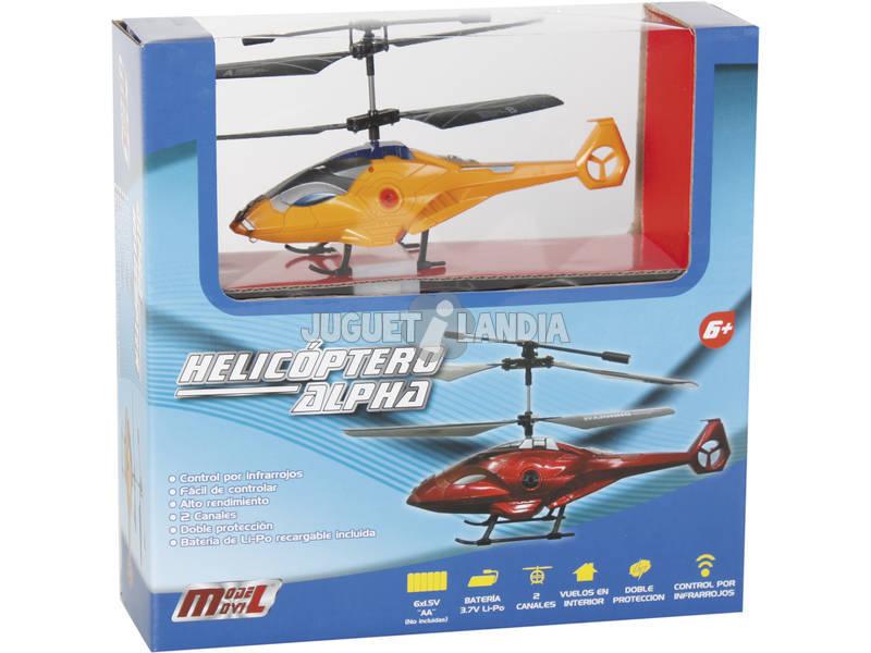 Hélicoptère Alpha Infrarouge 17 cm