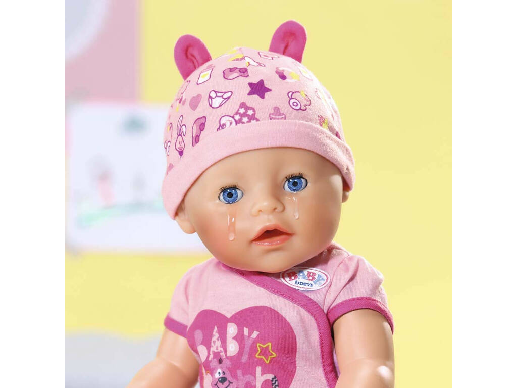 Boneca Interativa Baby Born Menina Olhos Azuis 40 cm. Bandai 815793
