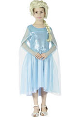 D�guisement Princesse Bleue des Neiges Fille Taille M